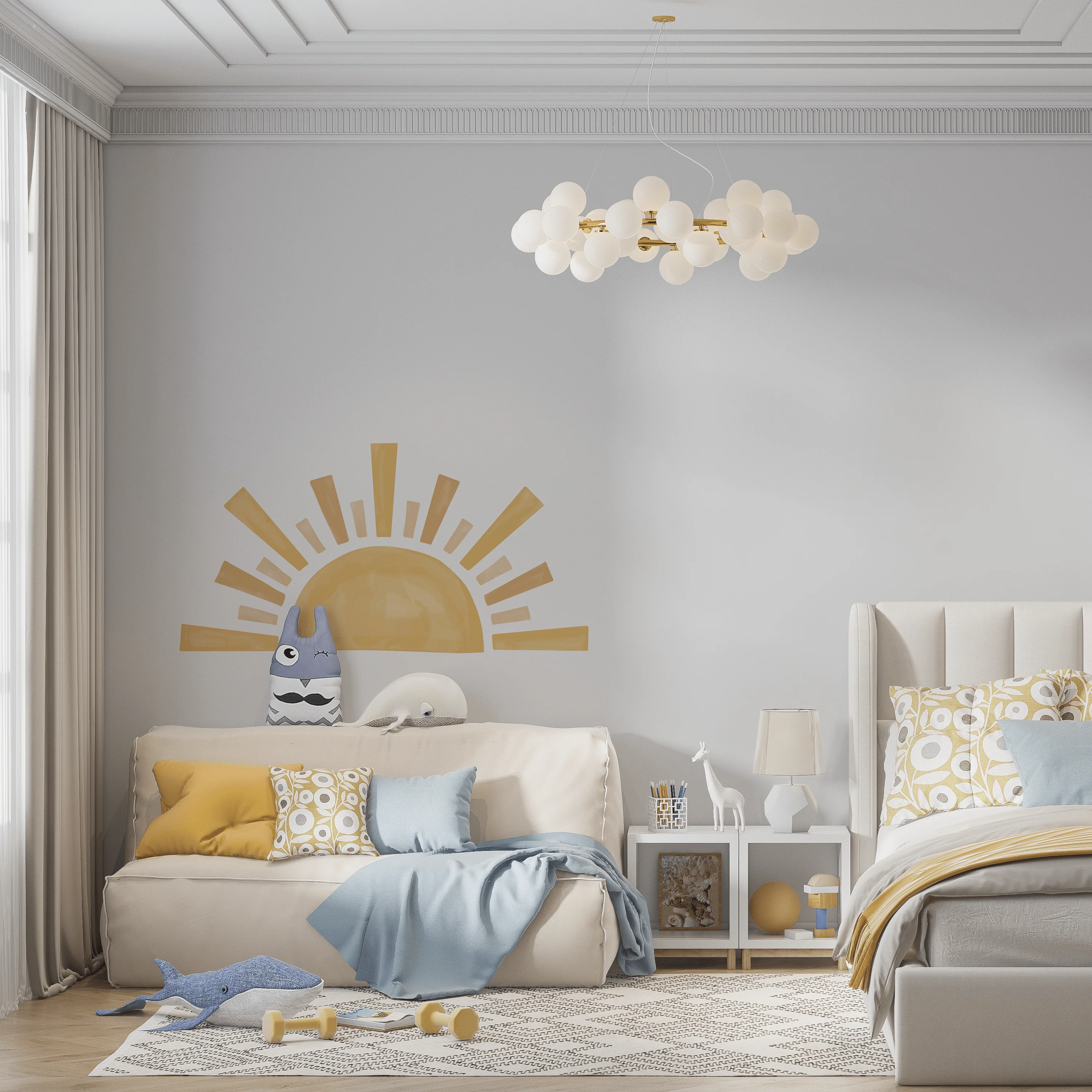 Boho Sun Nursery Wall Sticker - Image 4