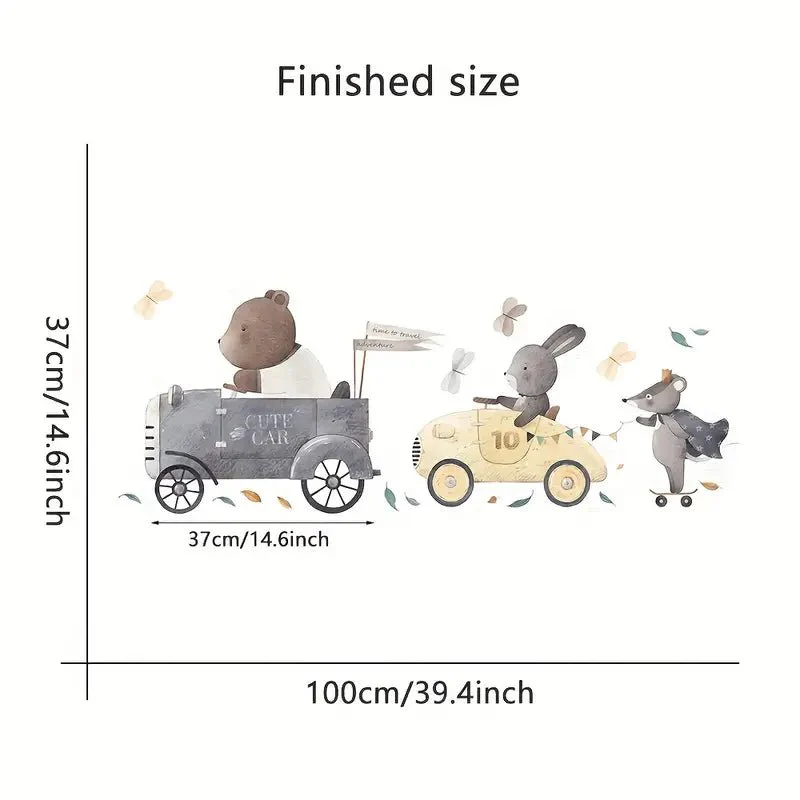 Animal Driver Nursery Wall Stickers - Image 4