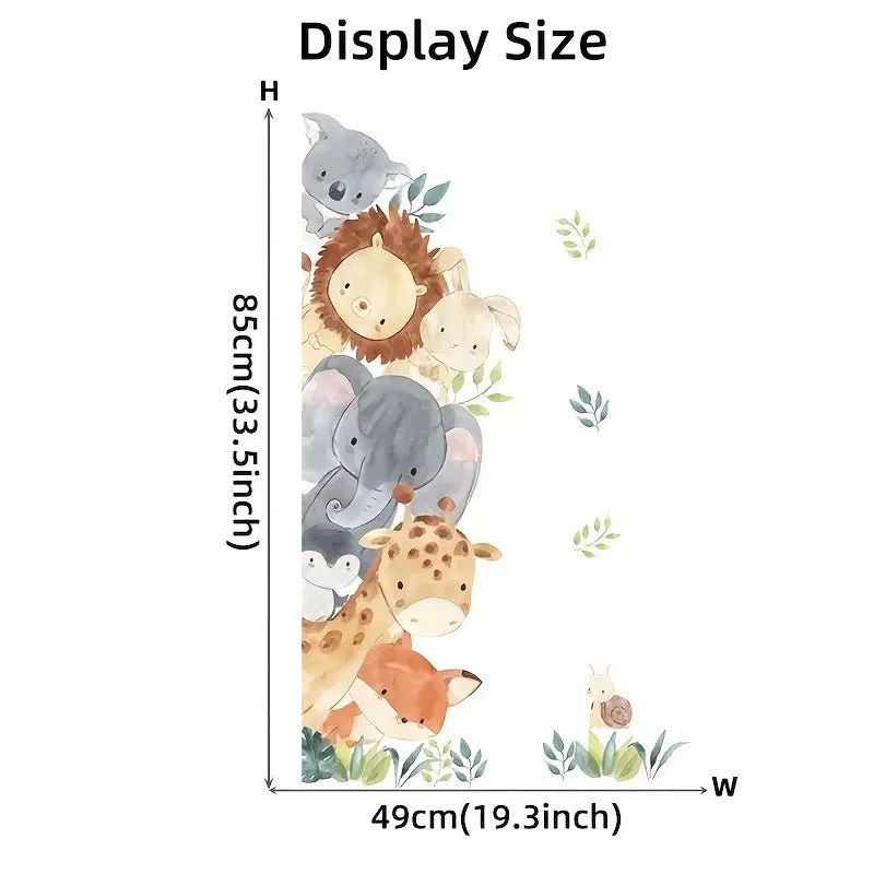 Peek-A-Boo Animal Nursery Wall Stickers - Image 3