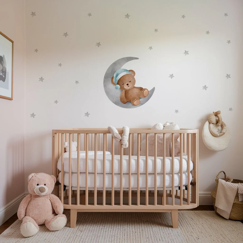 Sleepy Bear Nursery Wall Sticker - Image 3